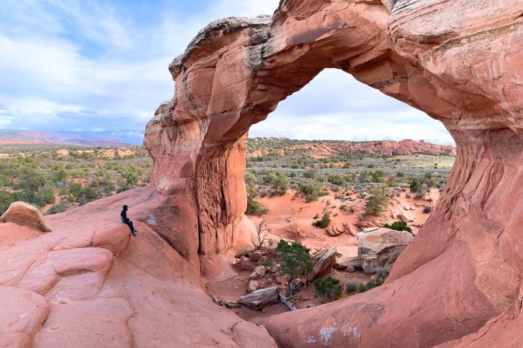 Broken arch at Arches national park