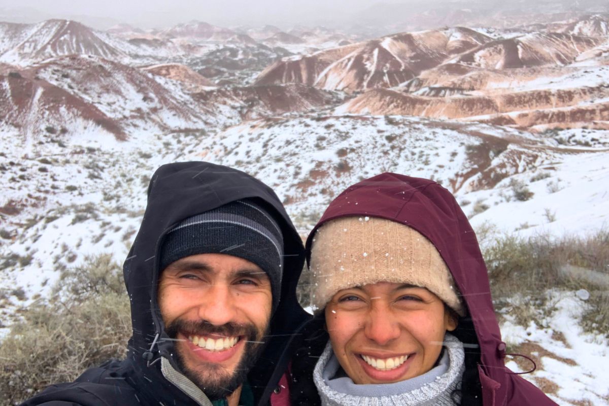 Snow in Petrified Forest National Park