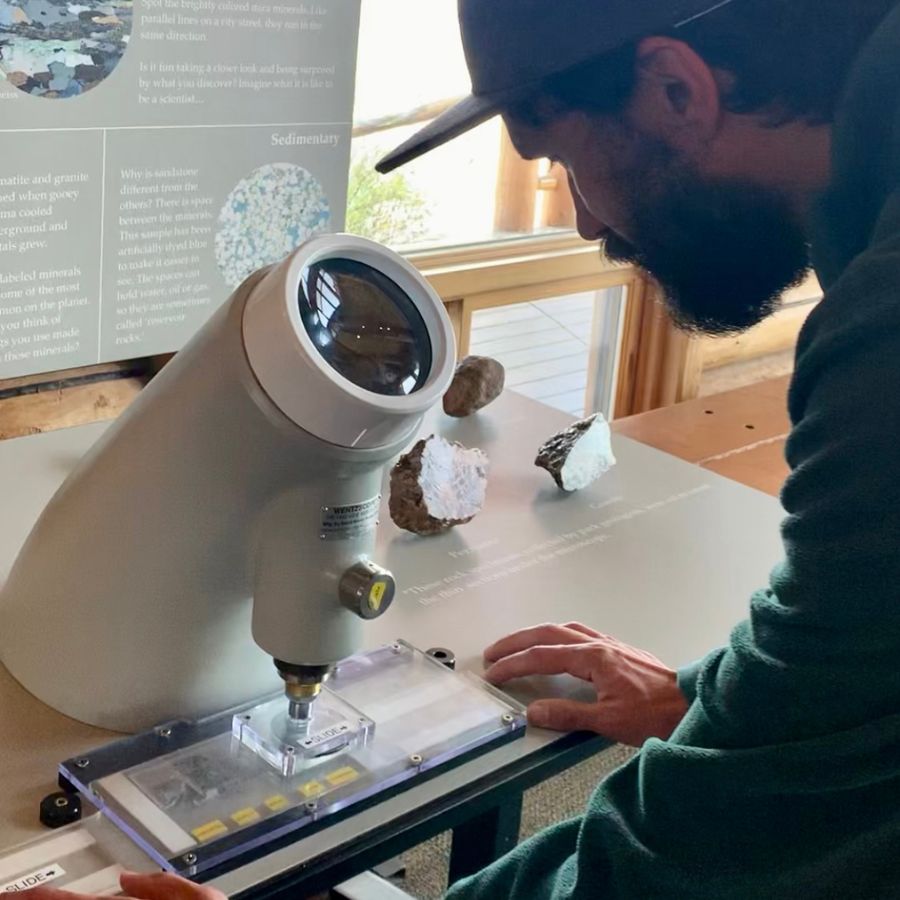 Microscope in Black Canyon Visitor Center
