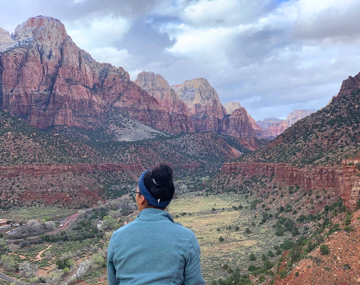 Zion Canyon from Watchman Overlook