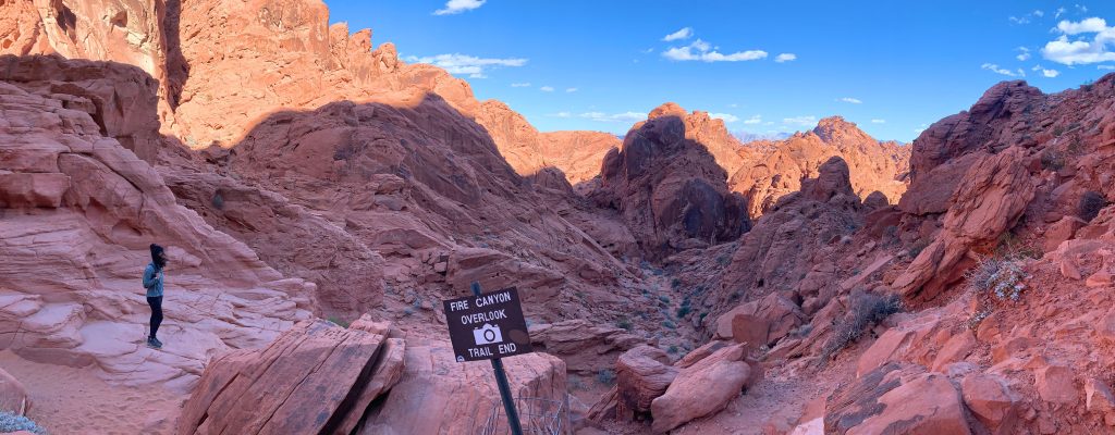 Fire Canyon seen from Rainbow Vista Trail