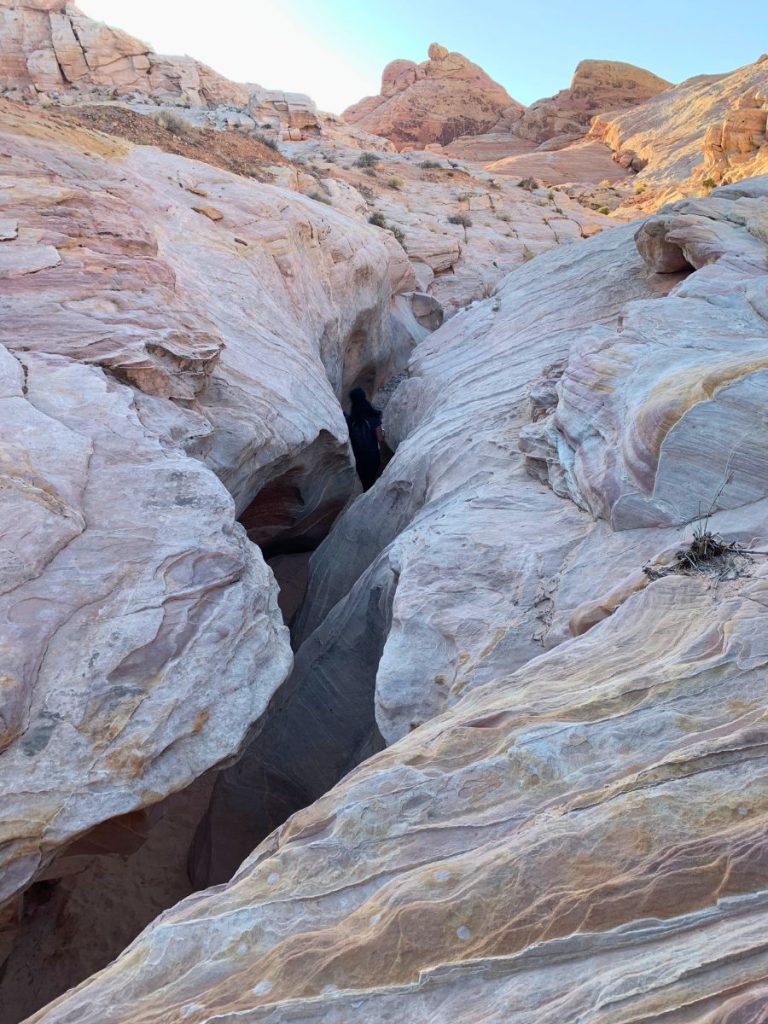 Slot canyon in Valley of Fire State Park