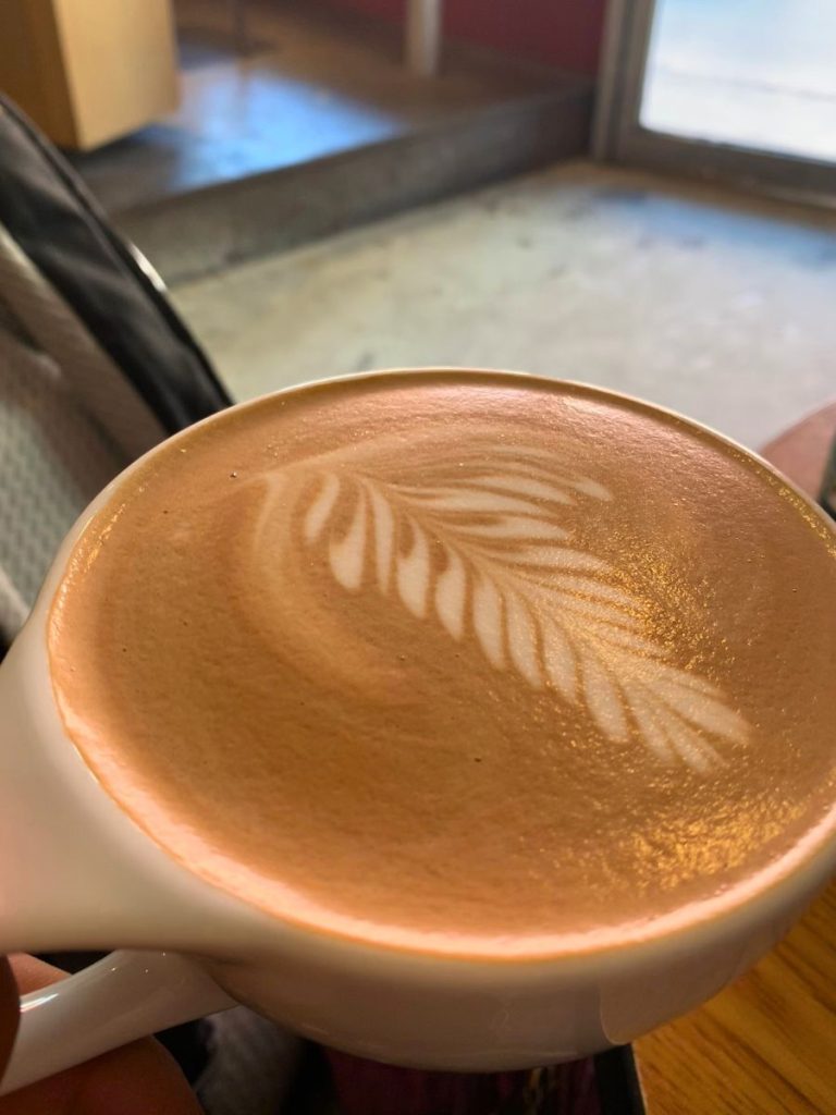 Delicious mocha from Black Sheep Coffee Roasters