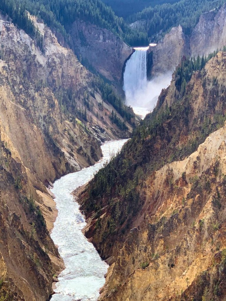 Lower falls in Grand Canyon of the Yellowstone