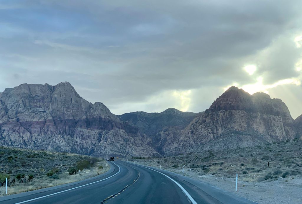 Red Rock Canyon Scenic Drive close to Las Vegas