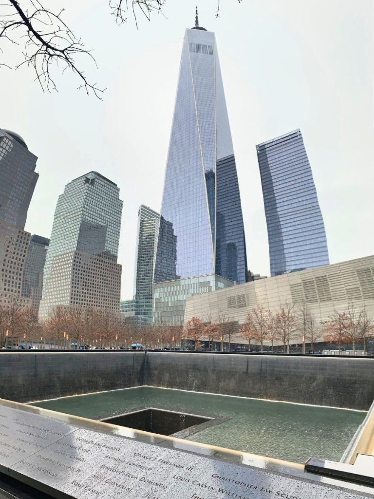 9-11 memorial and World Trade Center in New York City