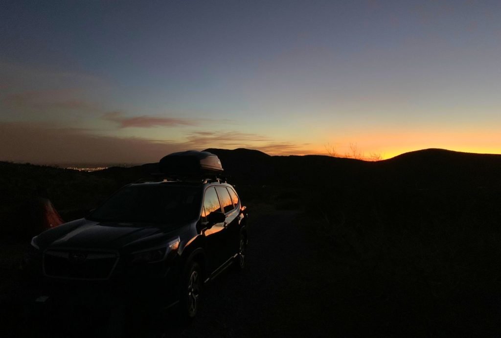 Car camping in Franklin Mountains State Park