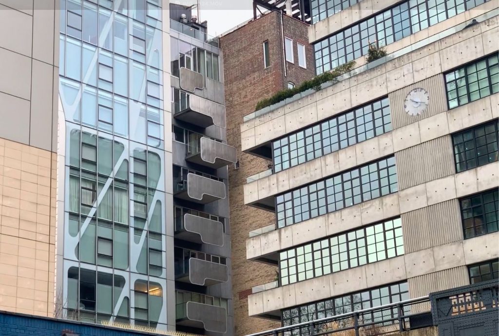 Cool architecture on the High Line in New York City