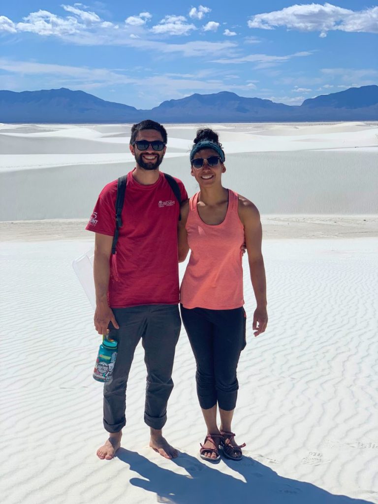 Hiking Alkali Flat Trail in White Sands National Park