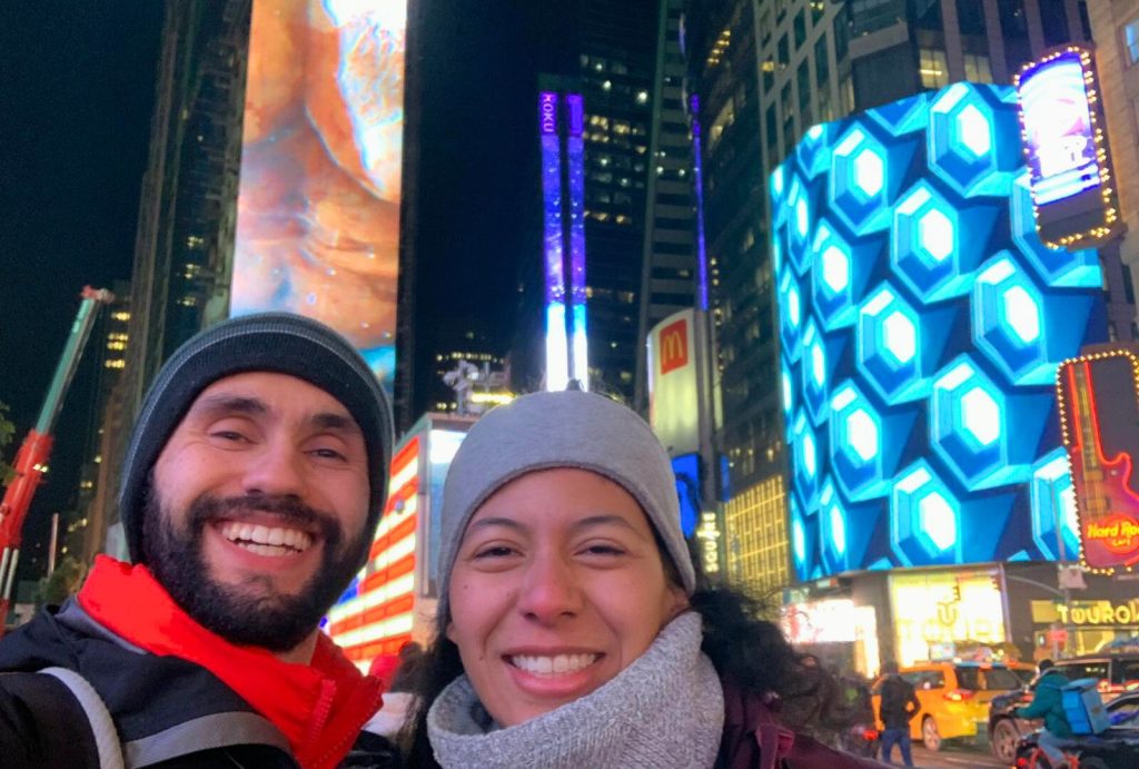 Times Square at night