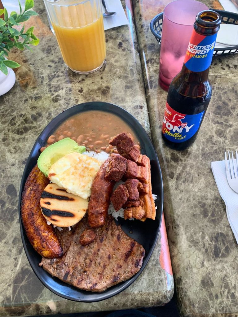 colombian food at Sabores Colombianos in San Diego