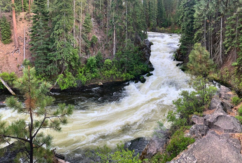 Benham Falls from Benham West Trailhead