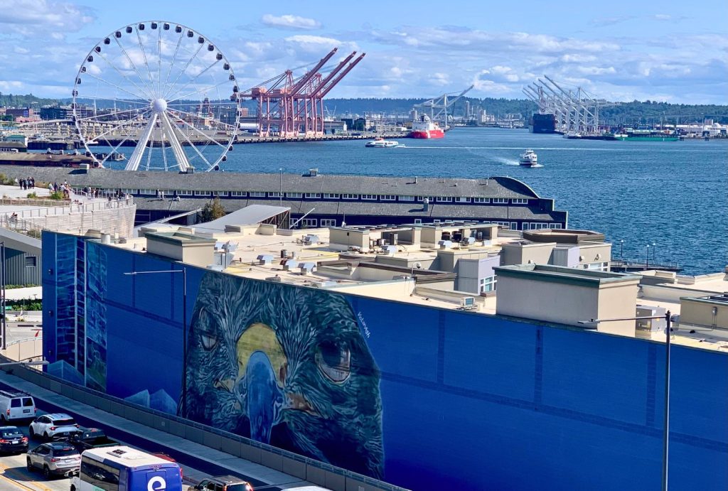 Exploring the city during my one day in Seattle