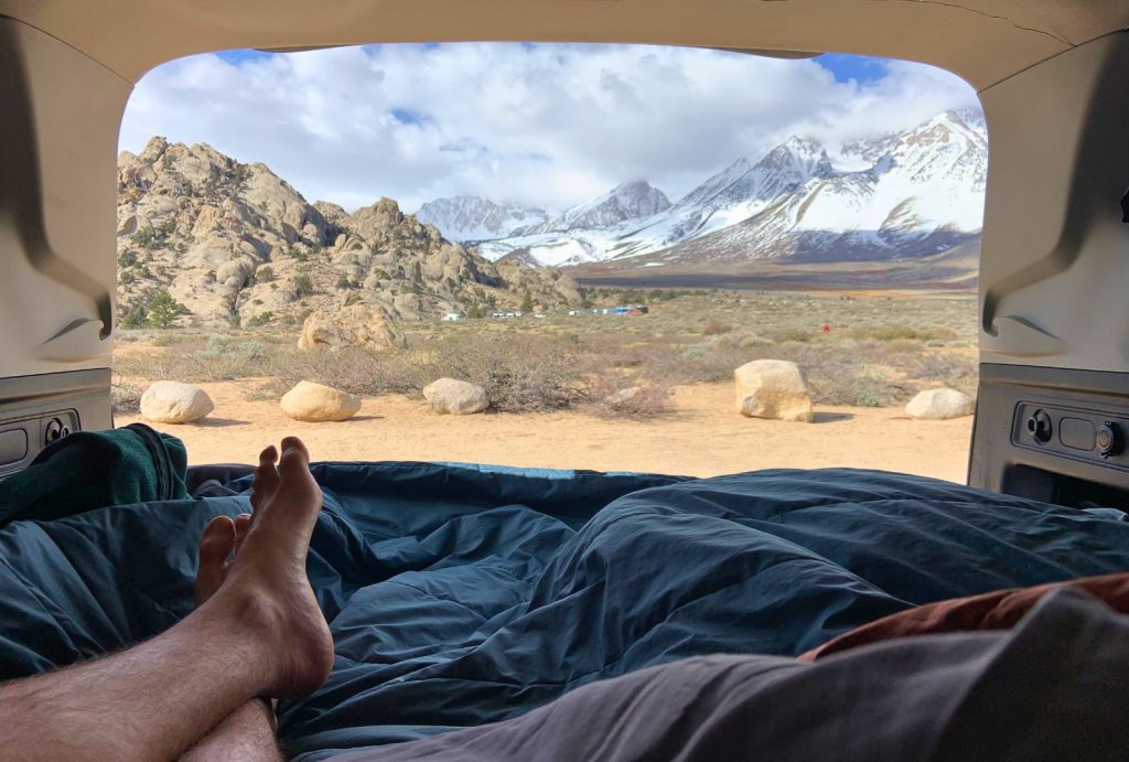 Free camping in the Eastern Sierras