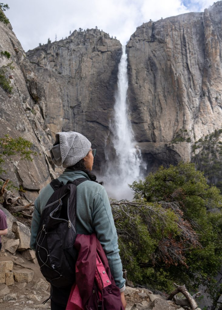 Halfway up the Upper Yosemite Falls Trail