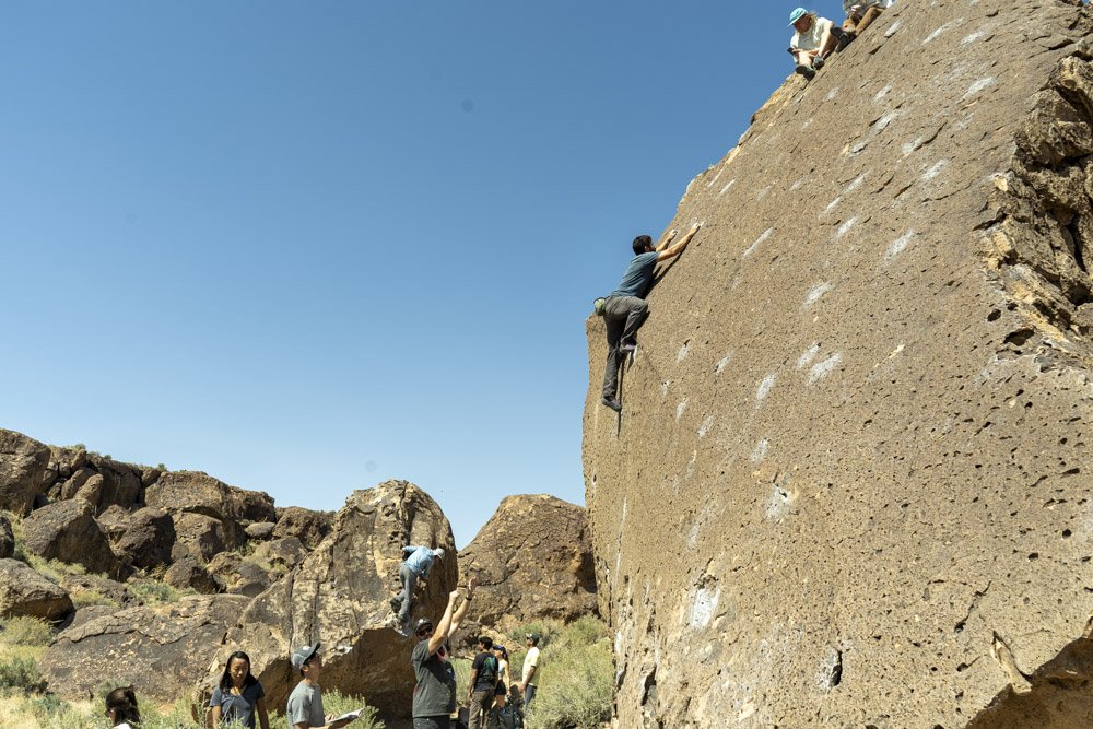 Heavenly Path boulder in Happy Boulders Bishop