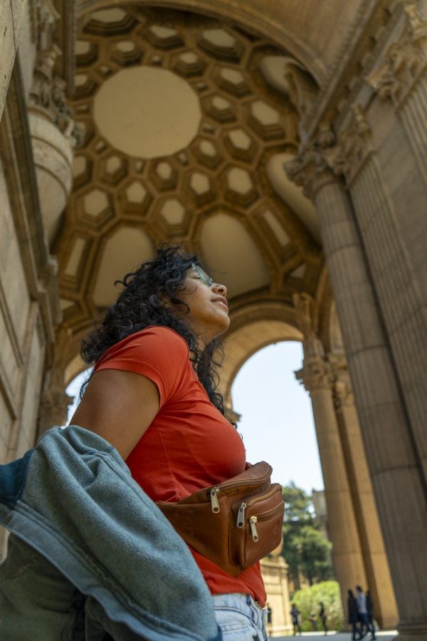 Lala at the Palace of Fine Arts in San Francisco