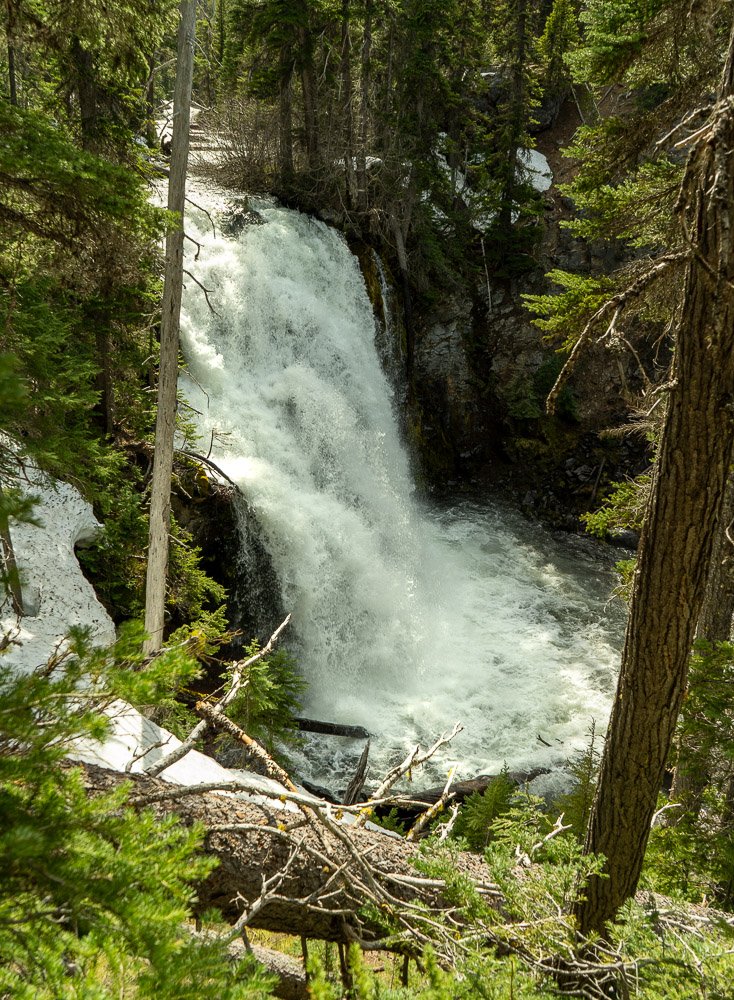 Middle Tumalo Falls on the Tumalo Falls Loop