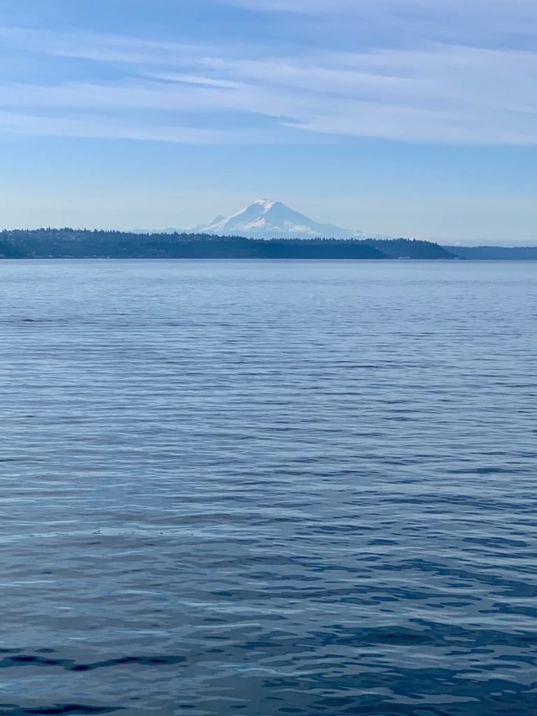 Mount Rainier from Bainbridge Island Ferry