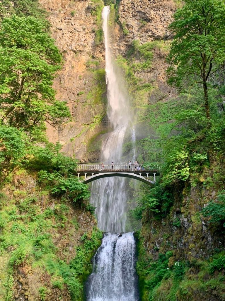 Multnomah Falls in Columbia River Gorge near Portland