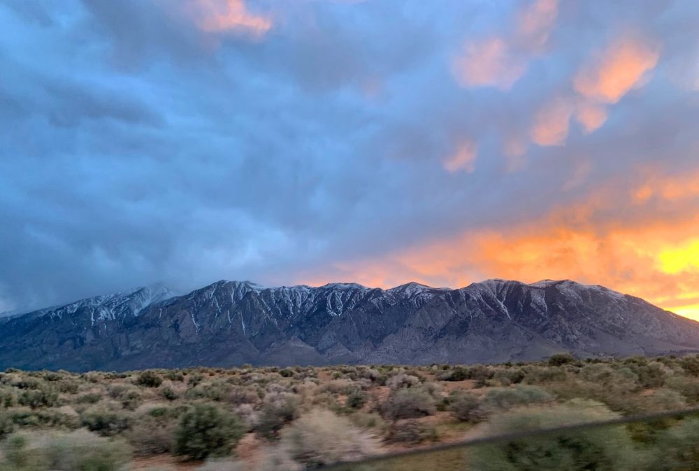 Sunset in the Eastern Sierras