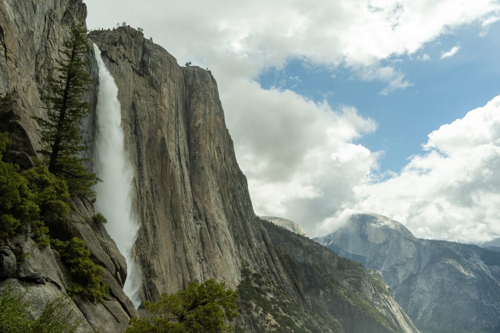 Upper Yosemite Falls and Half Dome