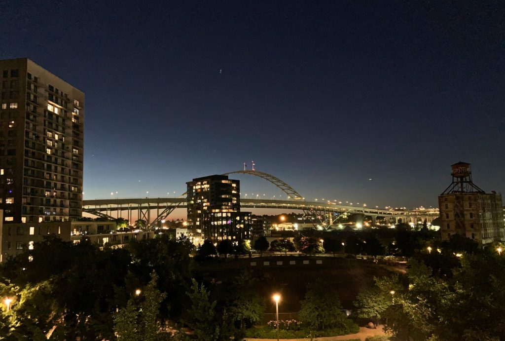 View from hotel in pearl district portland