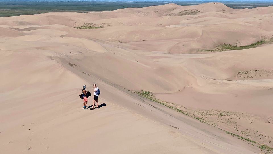 Sledding in Great Sand Dunes National Park