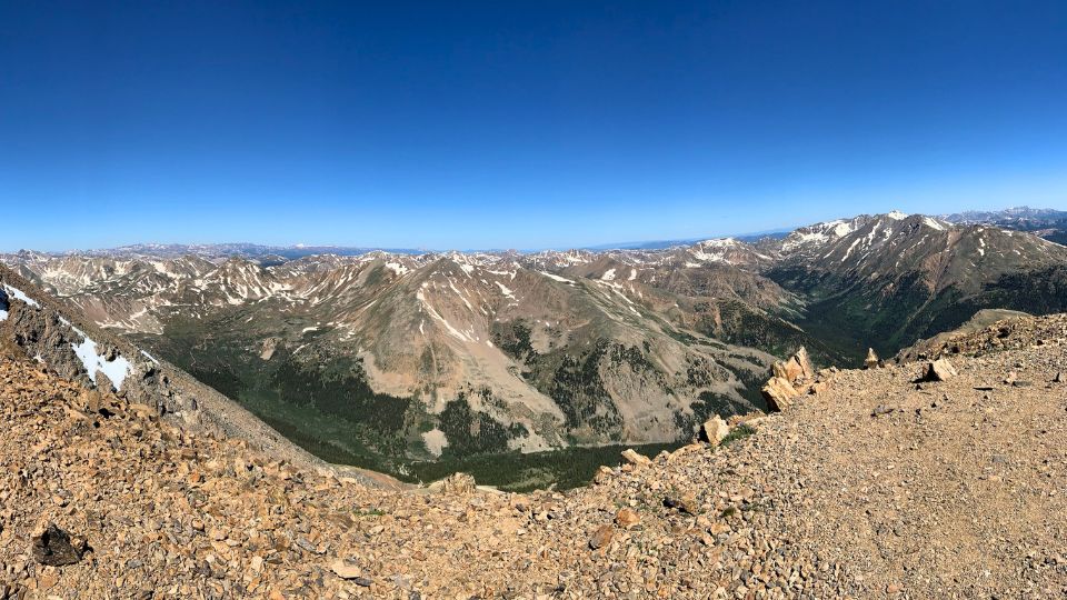 The Colorado mountains from Mount Elbert's summit
