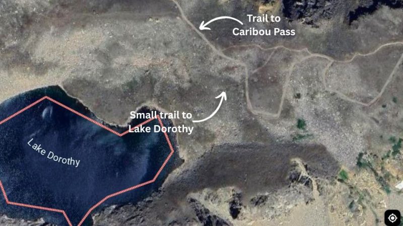 Trail directions to Lake Dorothy