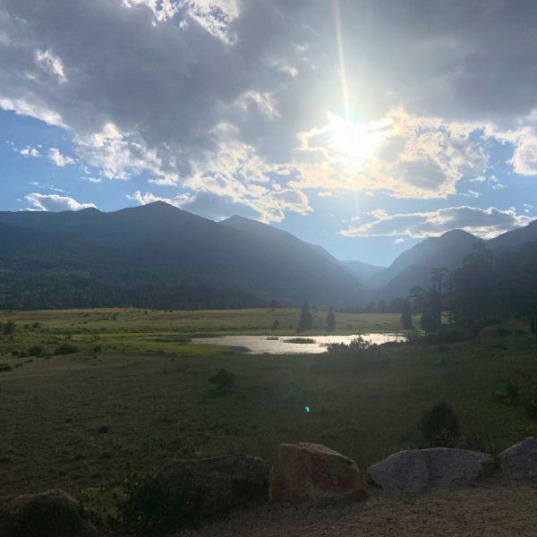 Scenic drive in RMNP during Colorado road trip