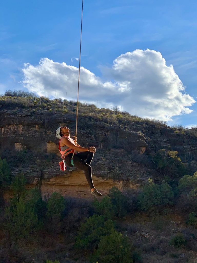 Rock climbing in New Mexico