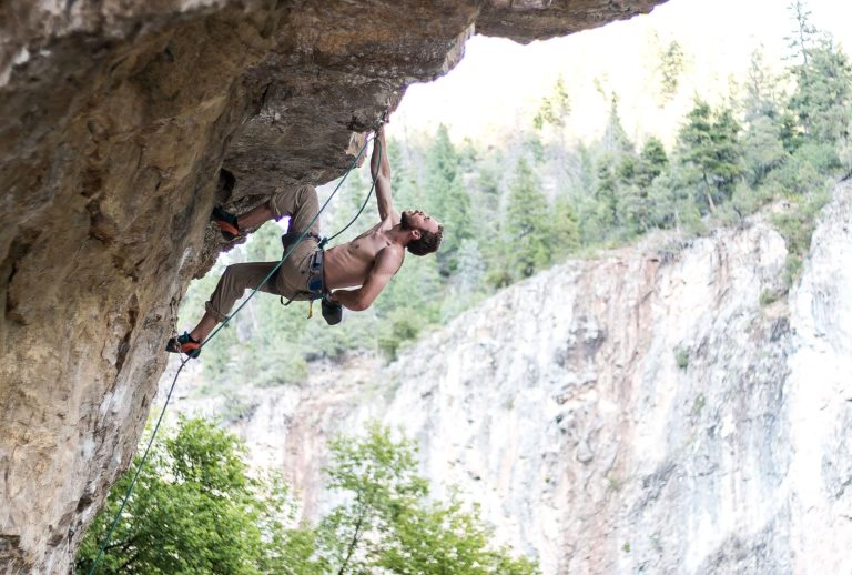 Rock climbing in Rifle Colorado