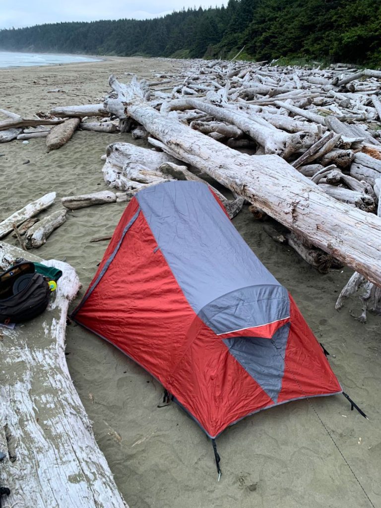 Camping on Shi Shi Beach in Washington Coast