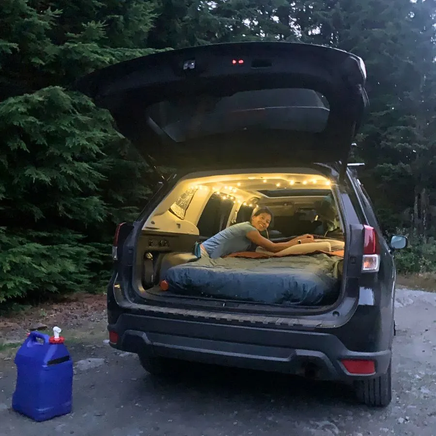 Car camping 5 minutes from Mount Hood