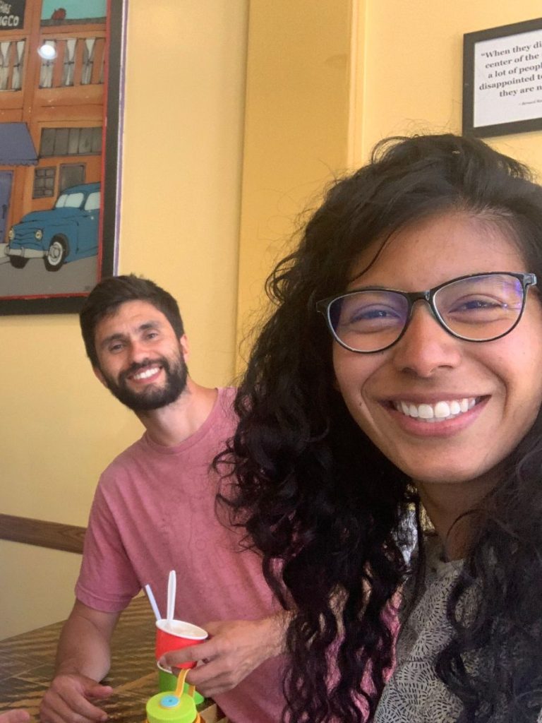 Eating at trendy restaurants in the Highland neighborhood