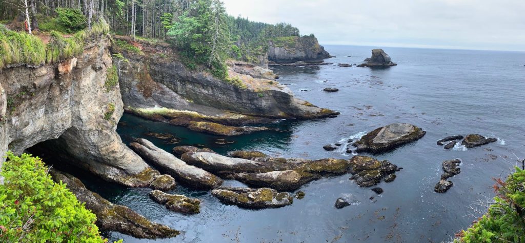Gorgeous overlook on north coast of washington state