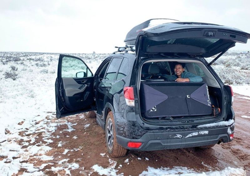 Living in our car in winter