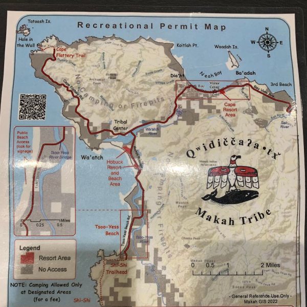 Makah Recreation Pass map