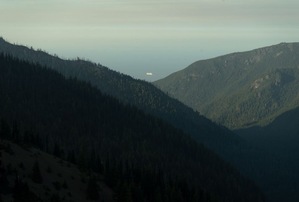 Mountains and ocean in Olympic National Park