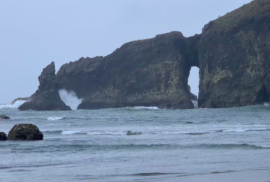 Rugged second beach in Olympic National Park