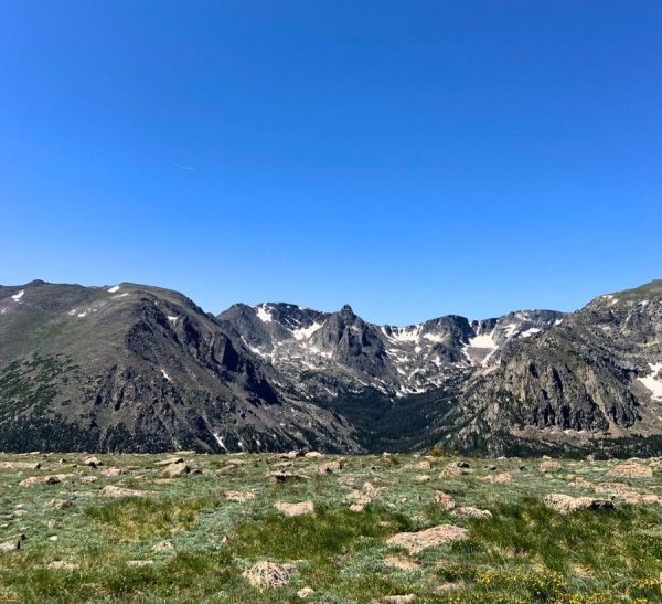 view driving the trail ridge road in rocky mountain national park
