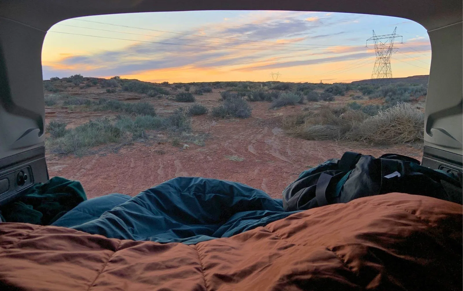 camping in a Subaru Forester