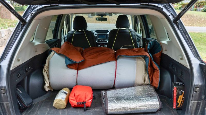 Car camping setup anybody can easy build