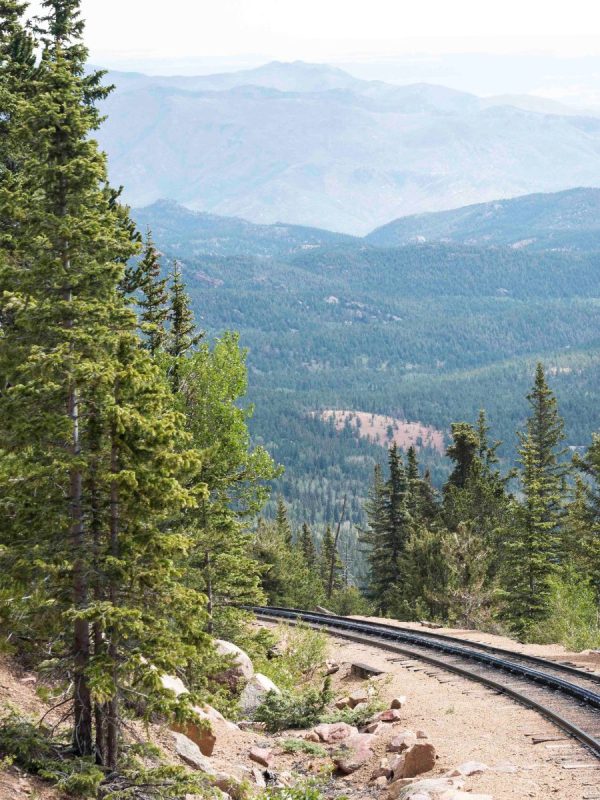 Riding the Cog Railway up Pikes Peak