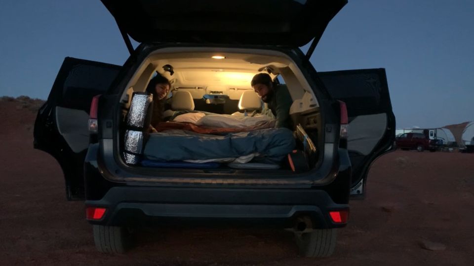 Car camping essentials for sleeping
