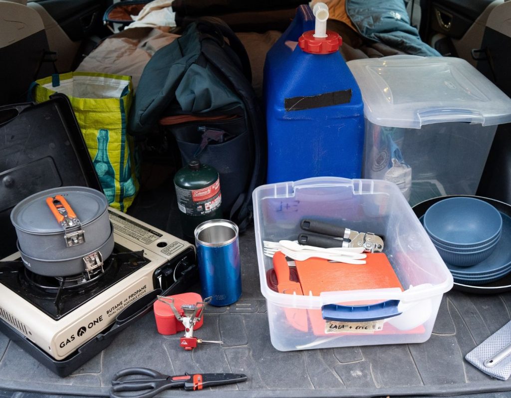 My car camping kitchen essentials on a budget